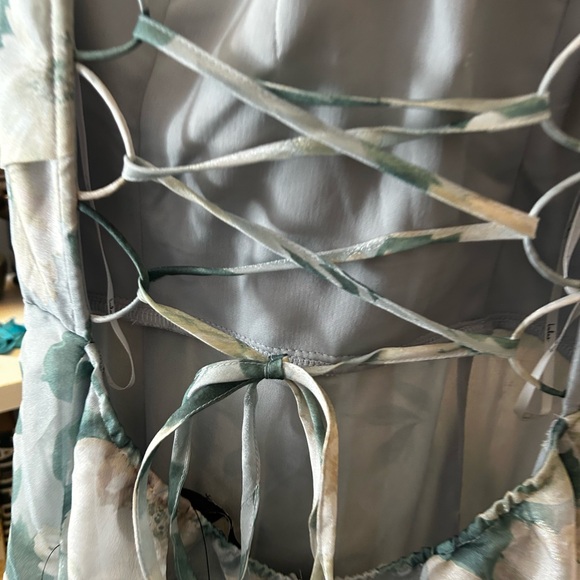 Floral Strapless Gown - Lulu’s - Picture 4 of 6